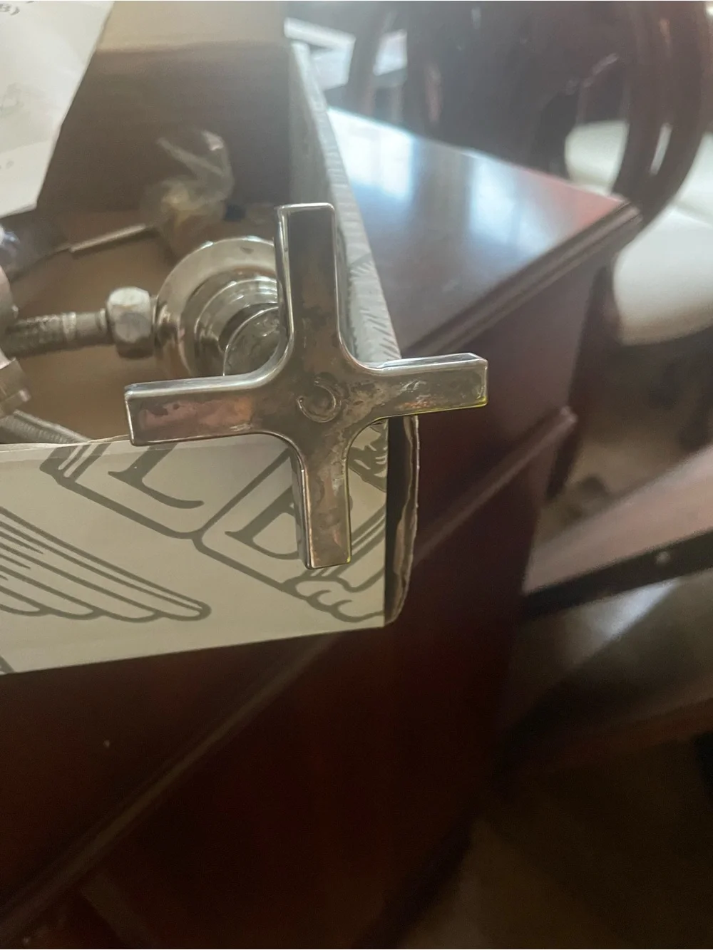 Mackintosh 3-Hole Basin Mixer in Silver Nickel